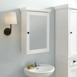 World Market Delmar White Wood Bathroom Wall Cabinet with Mirror 11 World Market Delmar White Wood Bathroom Wall Cabinet with Mirror -Decor & Pillows Sales Store unnamed file 2594
