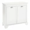 World Market White Wood Maryella Double Hamper