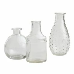 World Market Clear Glass Bud Vases Set of 3