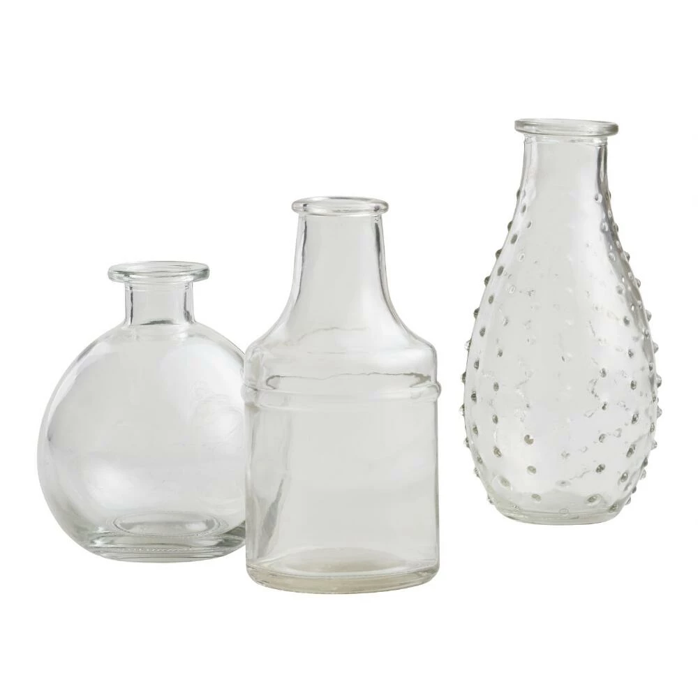World Market Clear Glass Bud Vases Set of 3 1 World Market Clear Glass Bud Vases Set of 3