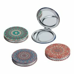 World Market Kikkerland Mandala Compact Mirrors Set of 4
