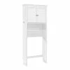 World Market White Wood Maryella Bathroom Space Saver Cabinet