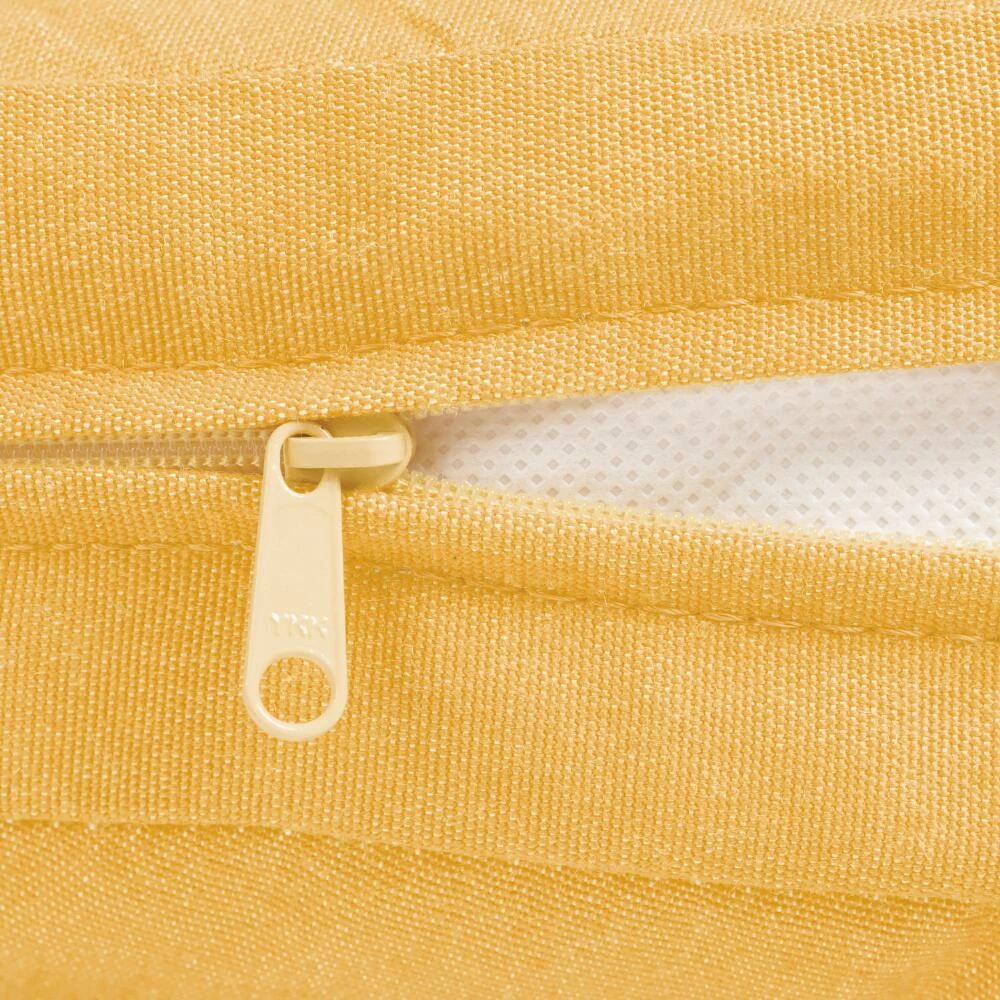 World Market Sunbrella Buttercup Canvas Gusseted Outdoor Chair Cushion 3 World Market Sunbrella Buttercup Canvas Gusseted Outdoor Chair Cushion - Image 3