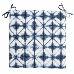 World Market Sunbrella Indigo Tile Outdoor Chair Cushion