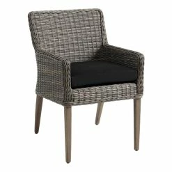 World Market Sunbrella Black Canvas Gusseted Outdoor Chair Cushion -Decor & Pillows Sales Store unnamed file 2723