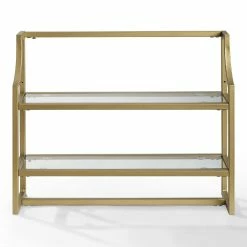 World Market Milayan Gold Metal and Glass Bathroom Wall Shelf -Decor & Pillows Sales Store unnamed file 2729