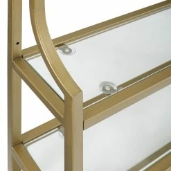 World Market Milayan Gold Metal and Glass Bathroom Wall Shelf -Decor & Pillows Sales Store unnamed file 2730