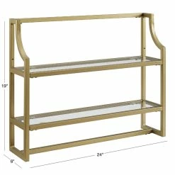 World Market Milayan Gold Metal and Glass Bathroom Wall Shelf -Decor & Pillows Sales Store unnamed file 2731