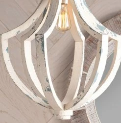 World Market Shelby Distressed White Wood Teardrop Pendant Lamp -Decor & Pillows Sales Store unnamed file 2766