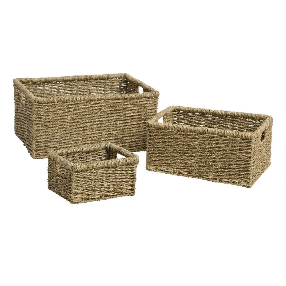 World Market Trista Natural Seagrass Utility Basket 1 World Market Trista Natural Seagrass Utility Basket