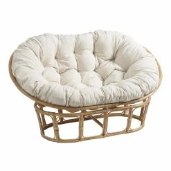 World Market Elora Ivory Double Papasan Chair Cushion