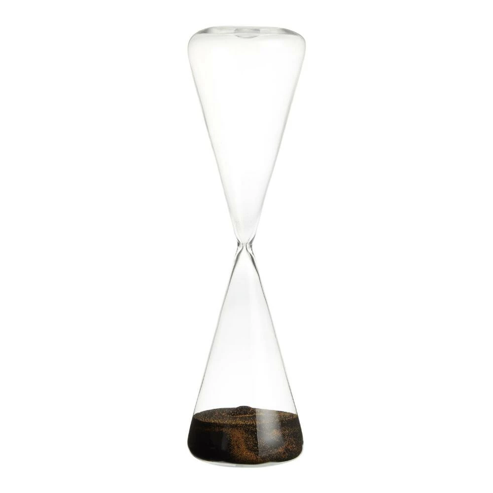 World Market Tall Clear Hourglass Timer 1 World Market Tall Clear Hourglass Timer