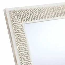 World Market Natural And White Carved Wood Leaning Full Length Mirror -Decor & Pillows Sales Store unnamed file 2837