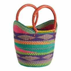 World Market Ayeya Handmade Winged Market Basket