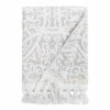 World Market Scarlett Taupe Sculpted Medallion Bath Towel