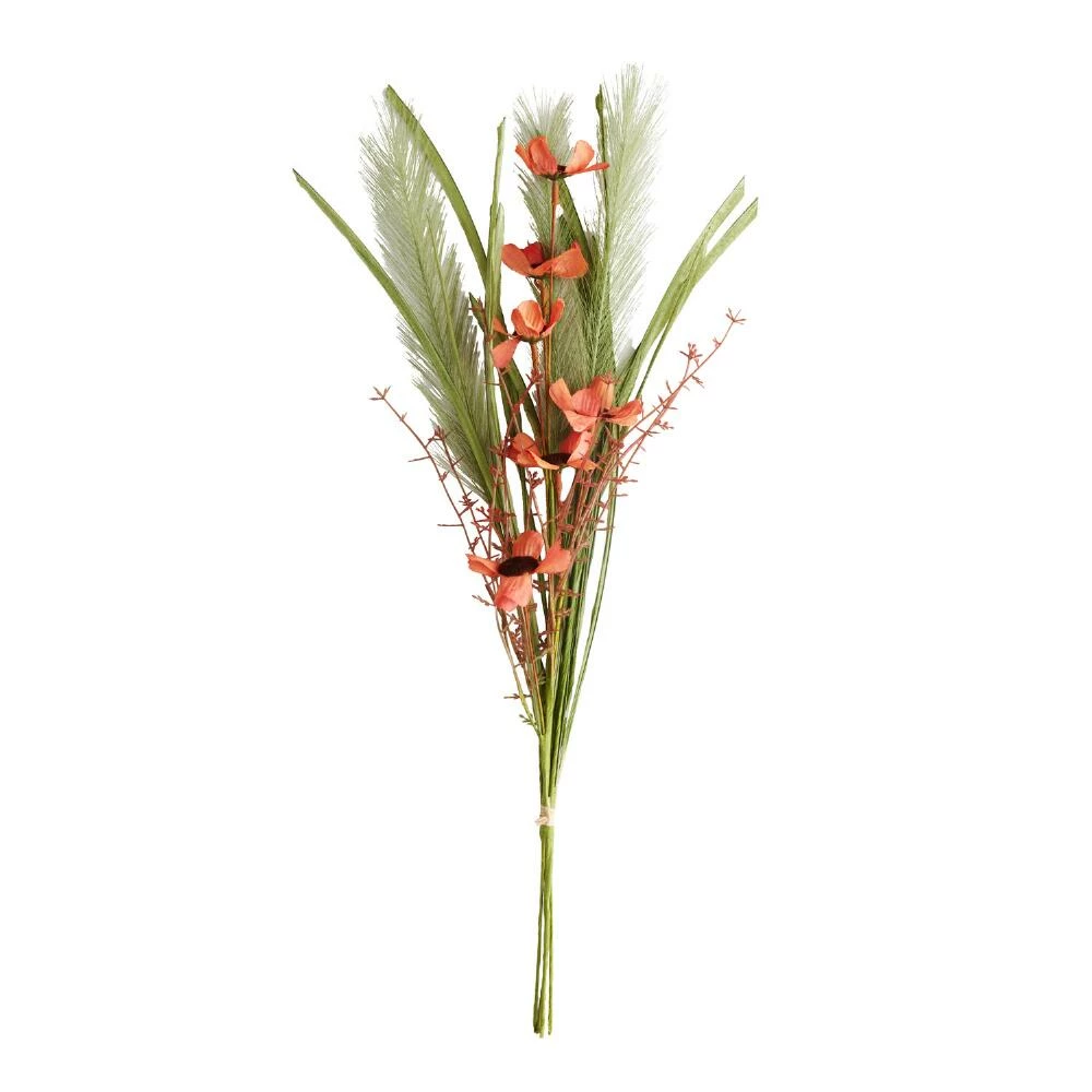 World Market Faux Cosmos Flower and Pampas Grass Bunch 2 World Market Faux Cosmos Flower and Pampas Grass Bunch - Image 2