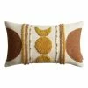 World Market Ivory and Gold Tufted Celestial Lumbar Pillow