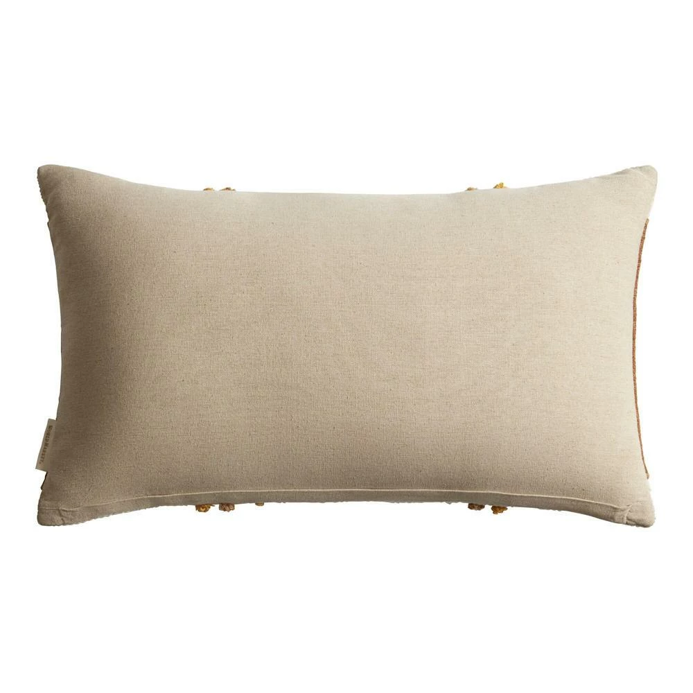 World Market Ivory and Gold Tufted Celestial Lumbar Pillow 3 World Market Ivory and Gold Tufted Celestial Lumbar Pillow - Image 3