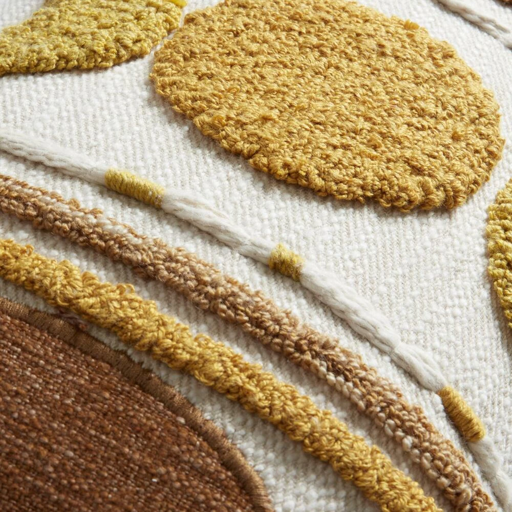 World Market Ivory and Gold Tufted Celestial Lumbar Pillow 4 World Market Ivory and Gold Tufted Celestial Lumbar Pillow - Image 4