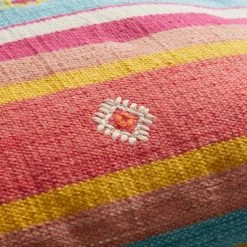 World Market Coral Baja Stripe Indoor Outdoor Throw Pillow -Decor & Pillows Sales Store unnamed file 294