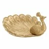 World Market Antique Gold Peacock Trinket Dish