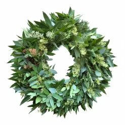 World Market Fresh Bay Leaf, Eucalyptus and Rosemary Wreath