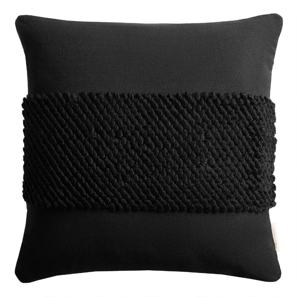 World Market Woven Loop Indoor Outdoor Throw Pillow 3 World Market Woven Loop Indoor Outdoor Throw Pillow - Image 3