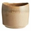World Market Tan Ombre Reactive Glaze Ceramic Planter