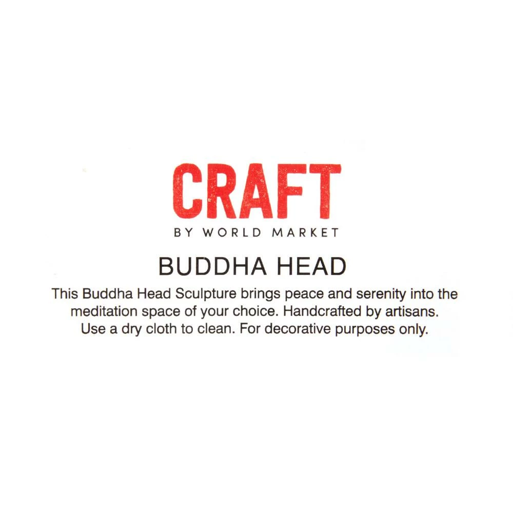 World Market CRAFT Buddha Head Decor 2 World Market CRAFT Buddha Head Decor - Image 2