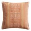 World Market Umbud Stripe Embroidered Indoor Outdoor Throw Pillow