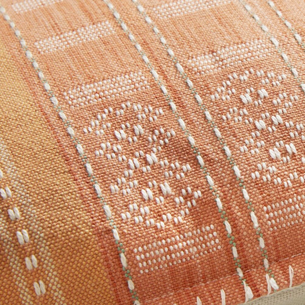 World Market Umbud Stripe Embroidered Indoor Outdoor Throw Pillow 3 World Market Umbud Stripe Embroidered Indoor Outdoor Throw Pillow - Image 3