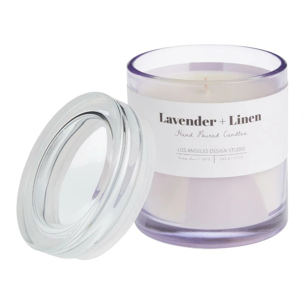 World Market Spring Spa Lavender and Linen Scented Candle 1 World Market Spring Spa Lavender and Linen Scented Candle