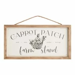 World Market Carrot Patch Farm Stand Sign Decor