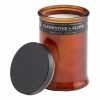 World Market Tall Amber Glass Clementine and Clove Scented Candle