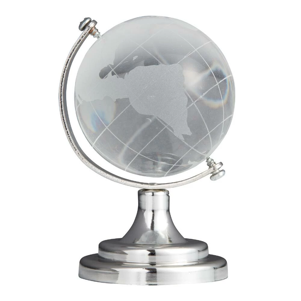 World Market Micro Clear And Silver Globe 1 World Market Micro Clear And Silver Globe