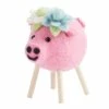 World Market Wool Spring Pig Decor
