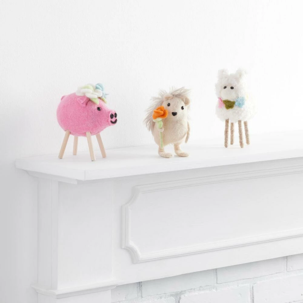 World Market Wool Spring Pig Decor 2 World Market Wool Spring Pig Decor - Image 2