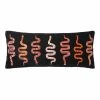 World Market Justina Blakeney Snake Black Lumbar Pillow