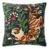 World Market Justina Blakeney Jungle Tigress Black Throw Pillow