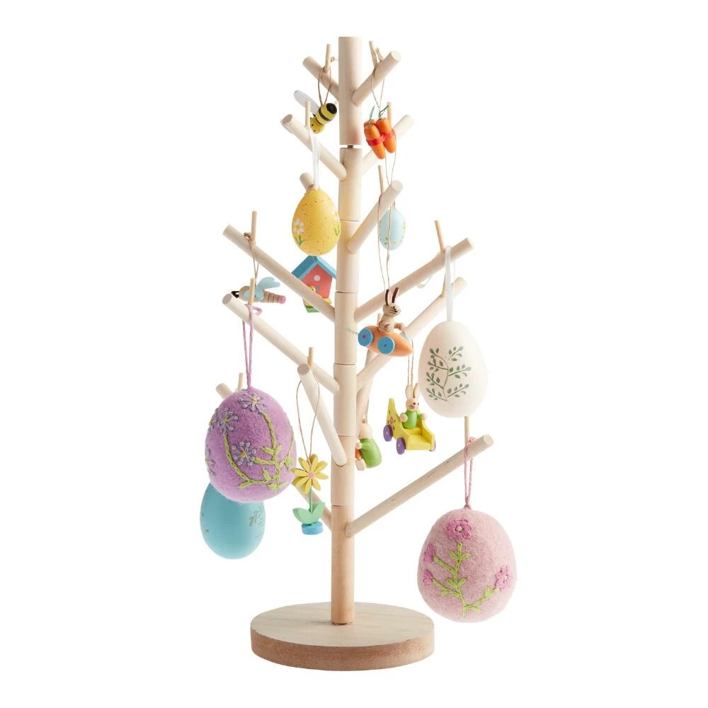 World Market Easter Egg Ornaments With Leaves 6 Pack 2 World Market Easter Egg Ornaments With Leaves 6 Pack - Image 2