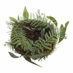 World Market Natural Twig And Faux Fern Nest