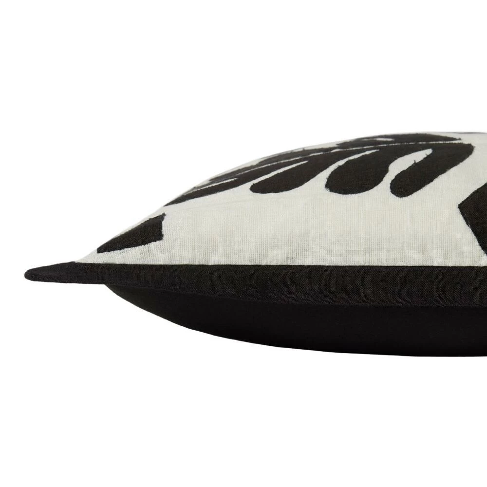 World Market Justina Blakeney Paradiso Ivory and Black Leaf Throw Pillow 3 World Market Justina Blakeney Paradiso Ivory and Black Leaf Throw Pillow - Image 3
