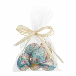 World Market Floral Paper Eggs In Bag 6 Pack