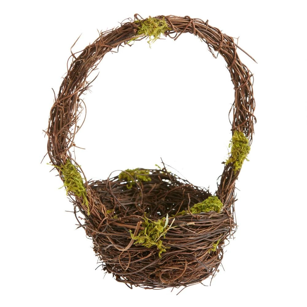 World Market Mini Twig And Moss Basket 1 World Market Mini Twig And Moss Basket