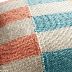 World Market Multicolor Woven Check Indoor Outdoor Lumbar Pillow -Decor & Pillows Sales Store unnamed file 504