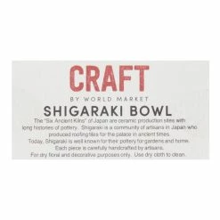 World Market CRAFT Shigaraki Bowl -Decor & Pillows Sales Store unnamed file 510