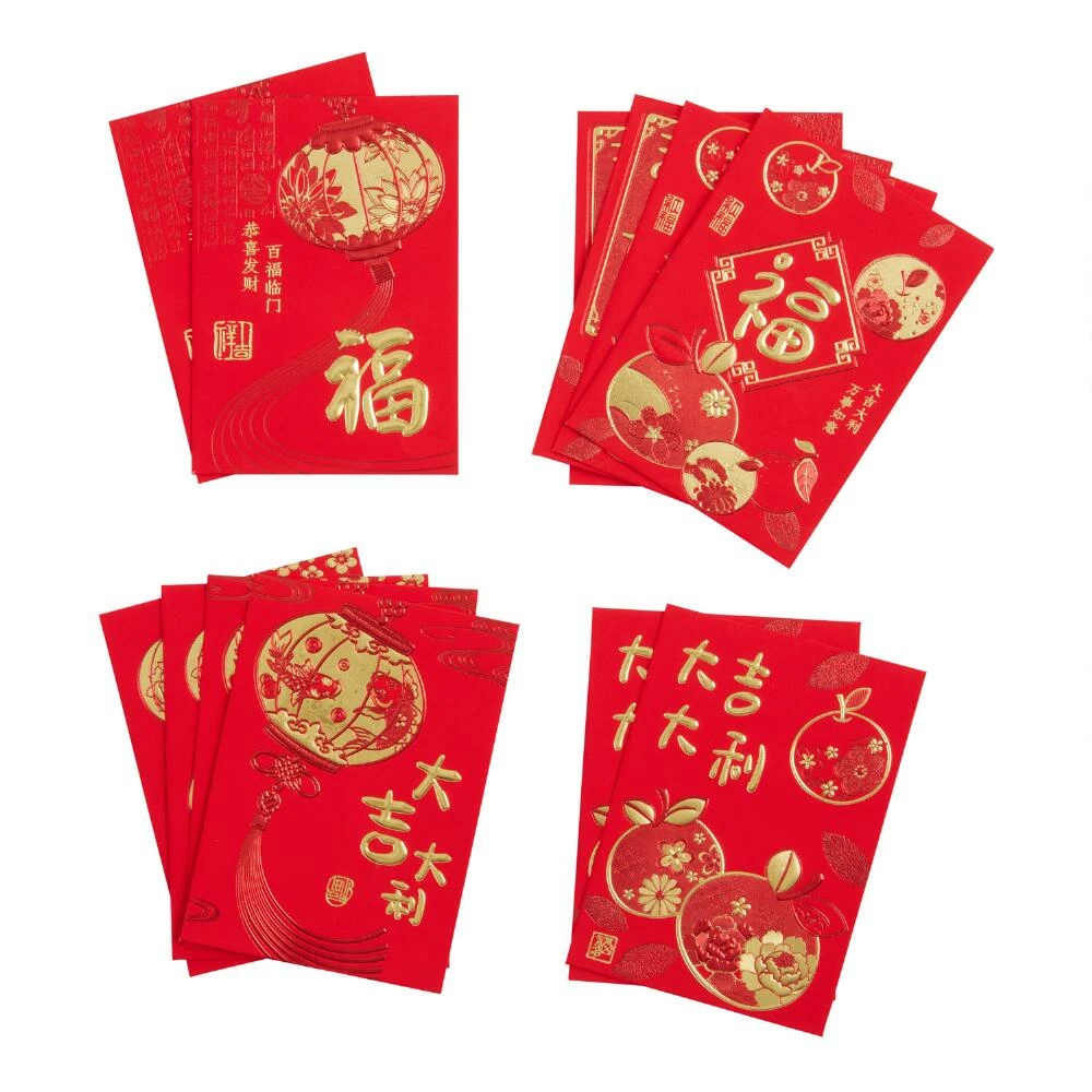 World Market Red And Gold Lunar New Year Lucky Envelope 12 Pack 1 World Market Red And Gold Lunar New Year Lucky Envelope 12 Pack