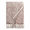 World Market Ashlen Terracotta And White Stripe Terry Bath Towel