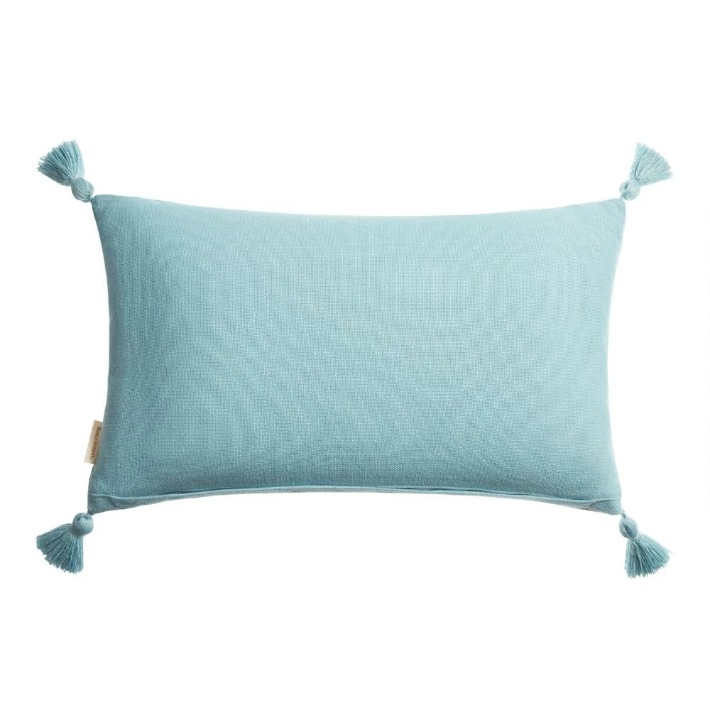 World Market Blue Amalfi Print Indoor Outdoor Lumbar Pillow 2 World Market Blue Amalfi Print Indoor Outdoor Lumbar Pillow - Image 2