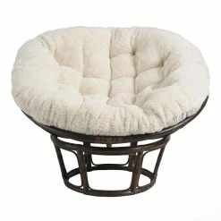 World Market Faux Fur Papasan Chair Cushion